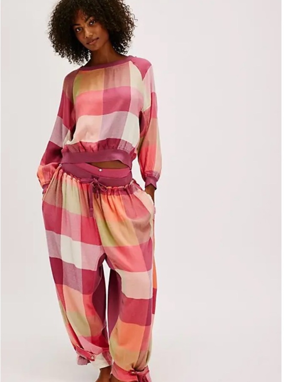 Intimately by Free People Sugar Cookie Flannel Pants/Pajama (harem style) - Picture 5 of 12